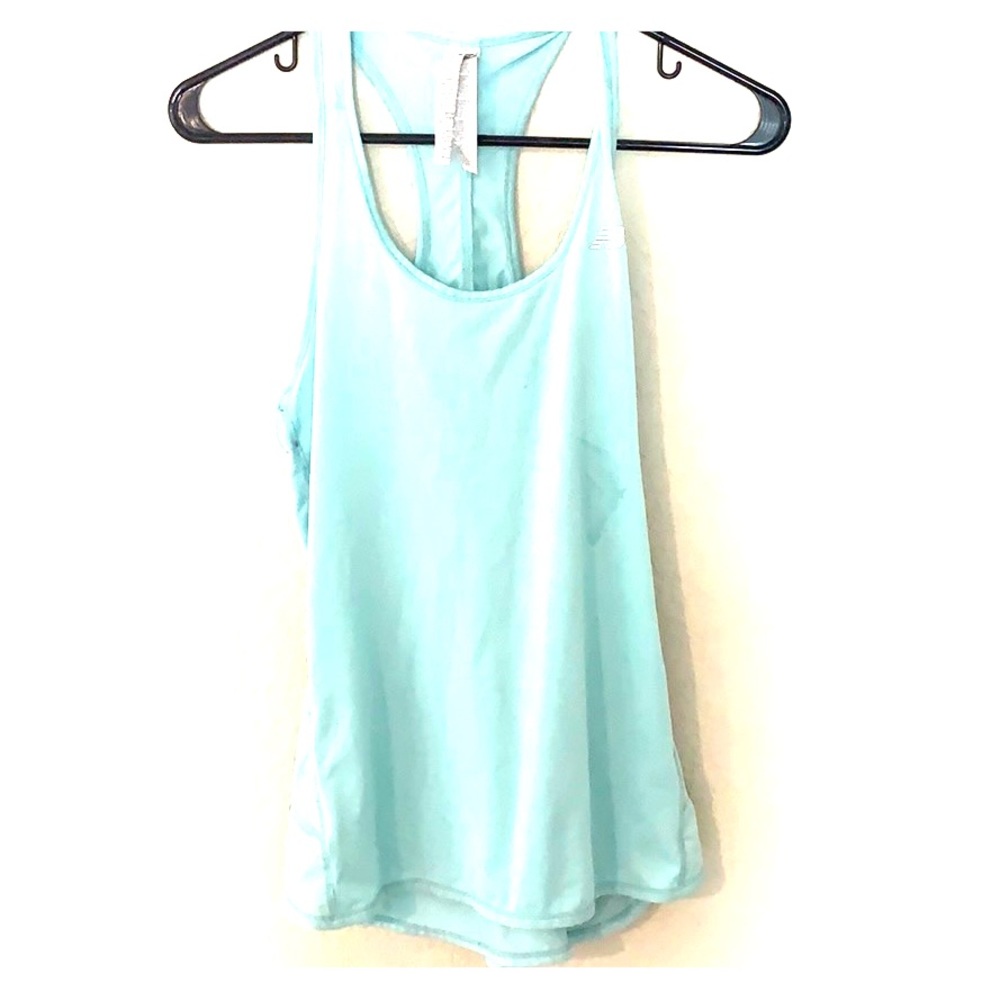 Baby blue athletic tank top